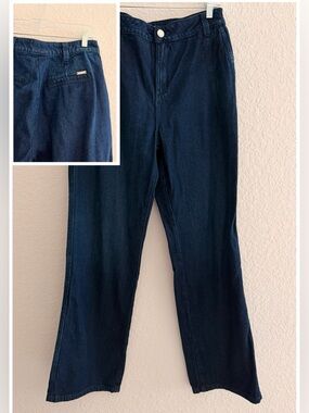 Esprit 100% Cotton Indigo Blue Relaxed Straight Leg Jeans | Classic Denim Fit